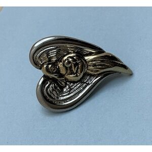 Camco Guardian Angel‎ Two Tone Gold Silver Pin